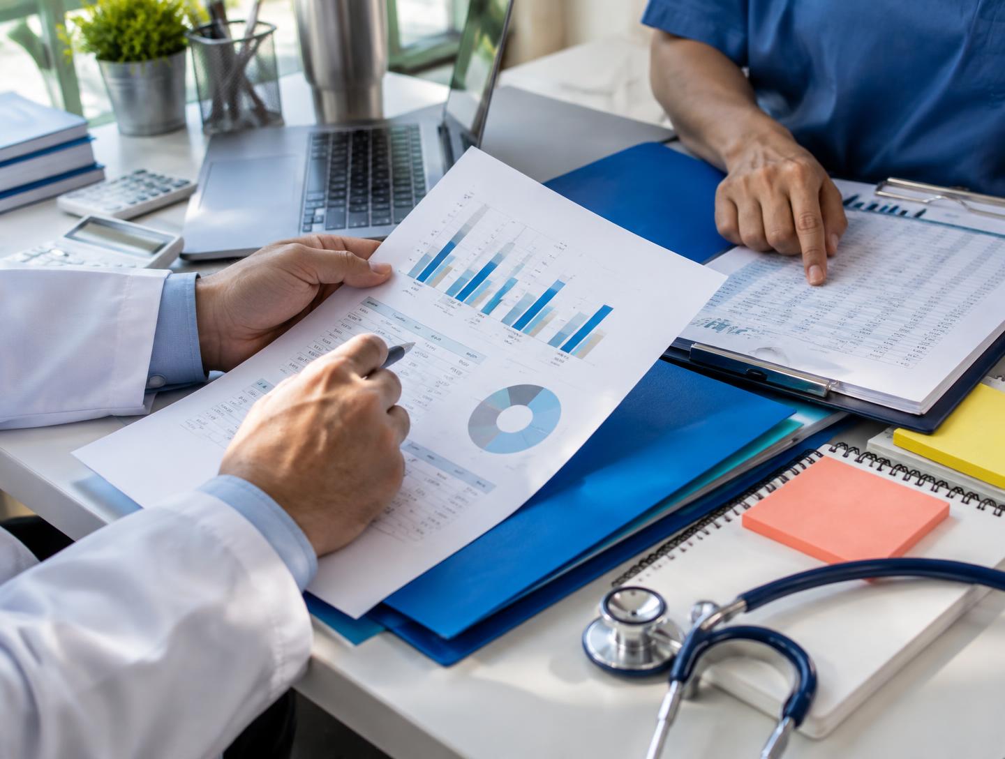 Detailed review of medical revenue reports
